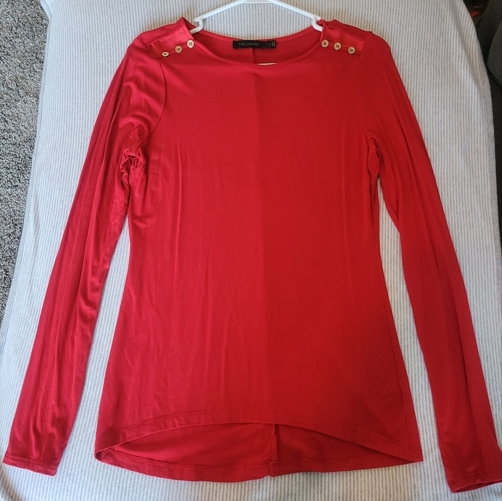 The Limited Red long sleeve Top size s